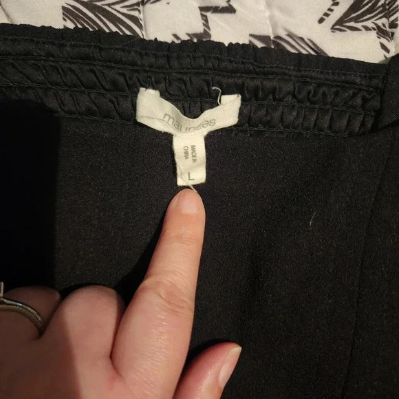 Maurices Tank Top Cropped Black Womans Size Large - Picture 3 of 4